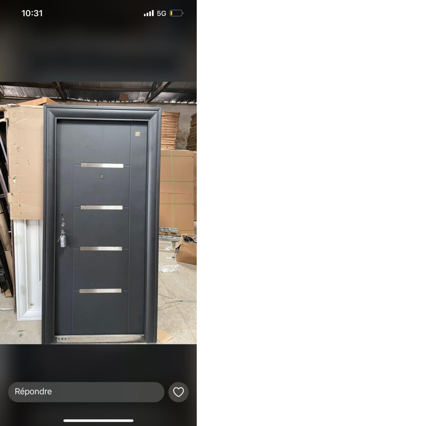 Portes métalliques sécurisées 