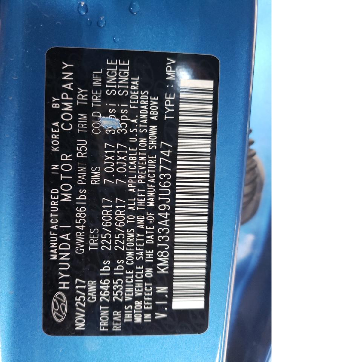 HYUNDAI TUCSON SEL 2018