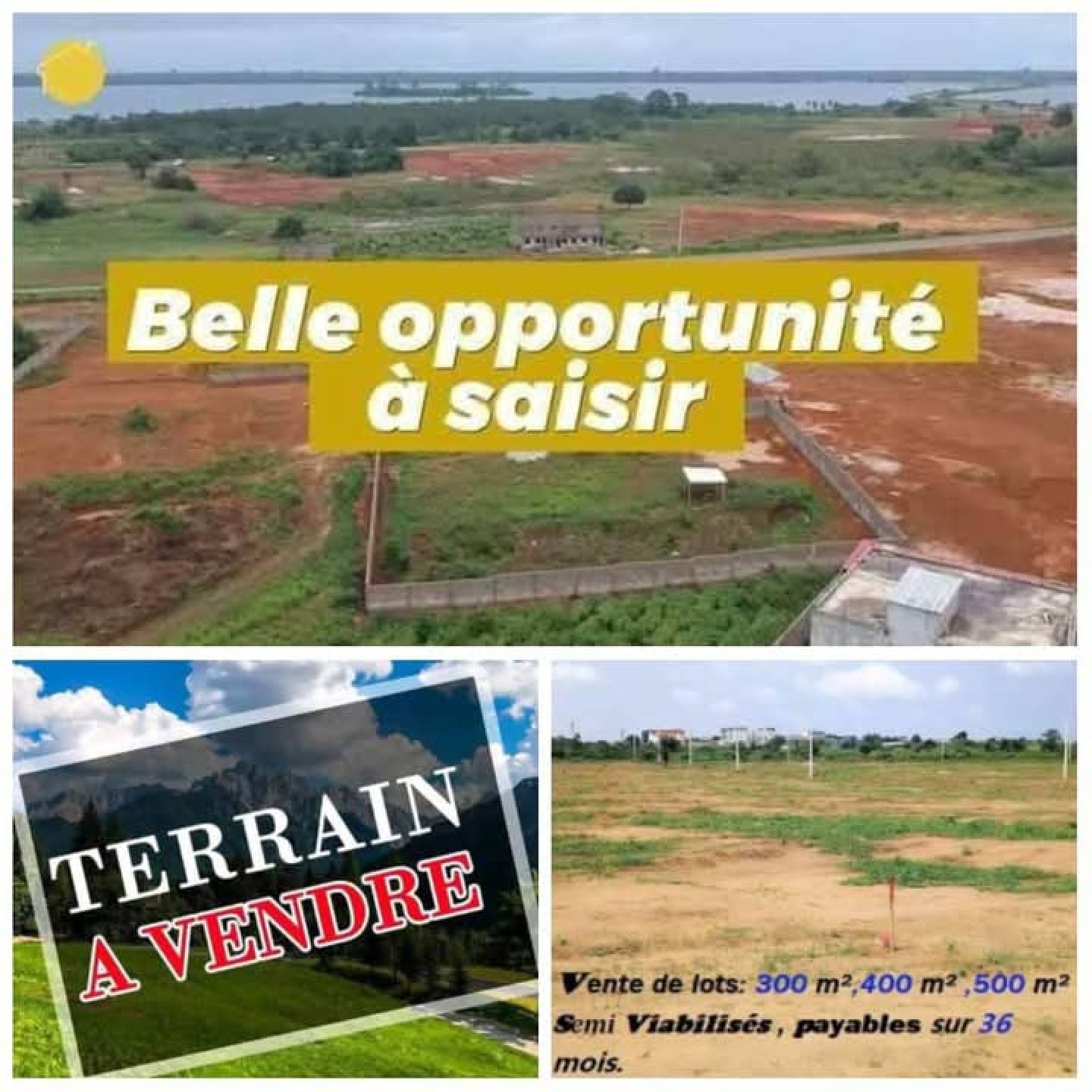 Terrains à vendre à Yamoussoukro-Zatta 