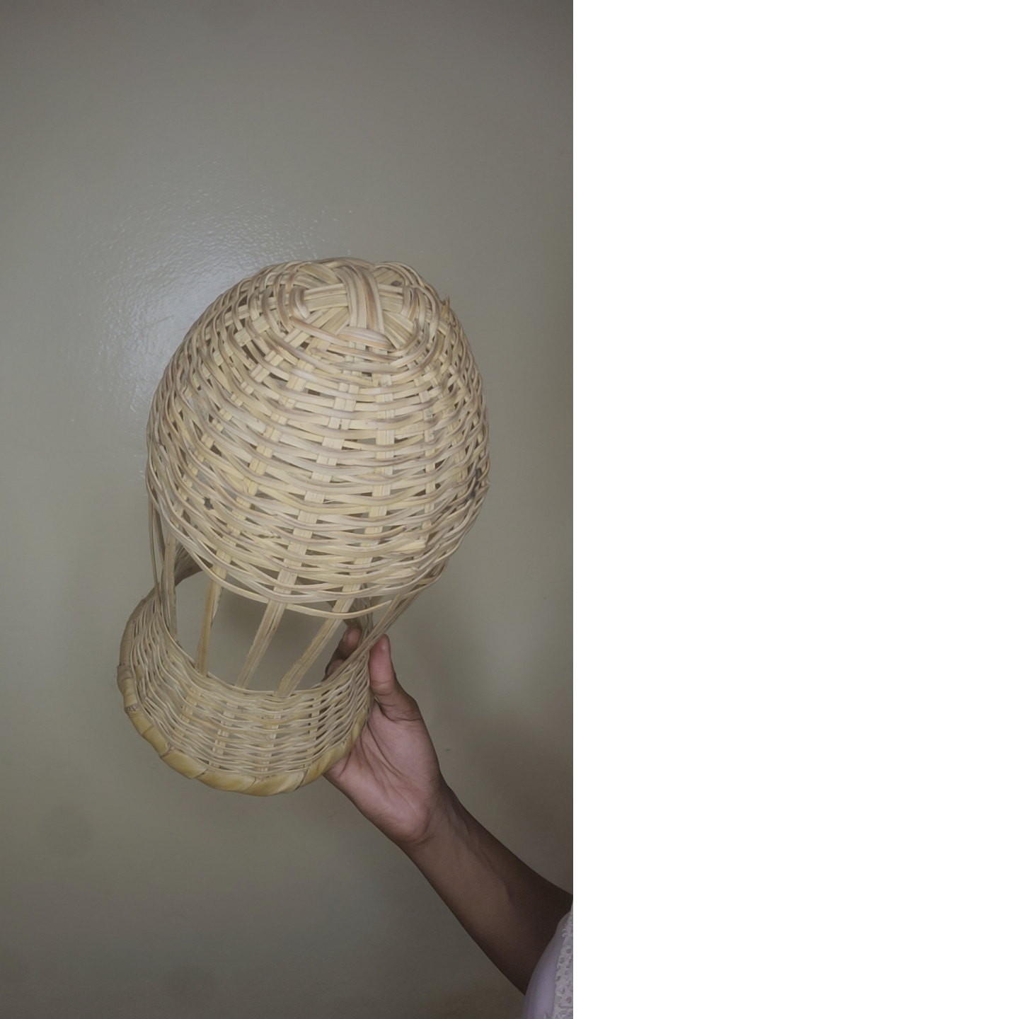 Tete porte perruque en liane